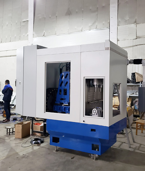 Multi-axis CNC water jet deburring equipment